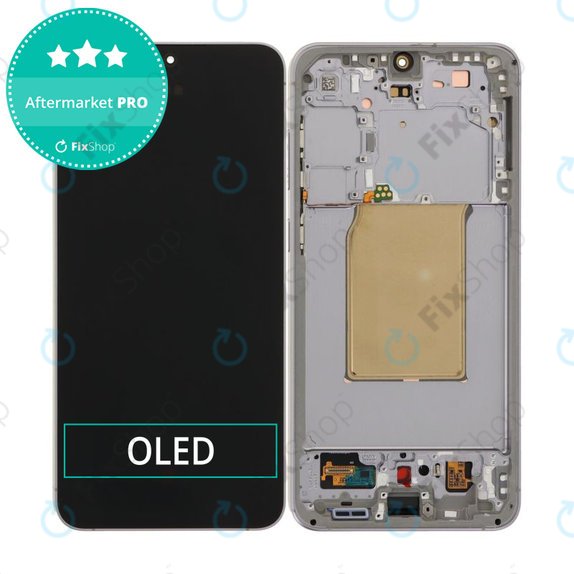 Wyświetlacz OLED dla Samsung S25 FE, Jetblack, Ekran dotykowy z ramką