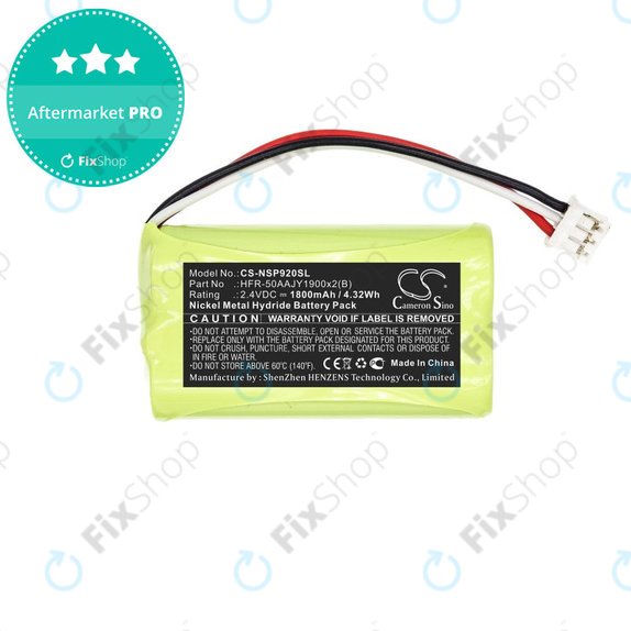 Bateria do Nvidia P2920, Nvidia Shield Game Controller, 1800mAh, Ni-MH, 2.4V, HFR-50AAJY1900x2(B), HQ