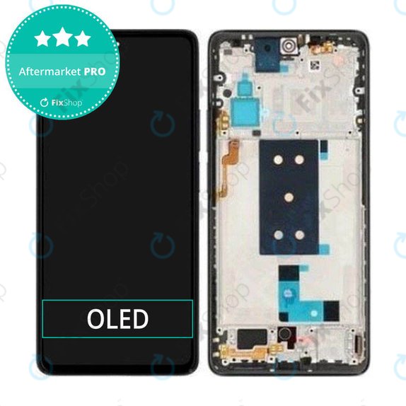 Wyświetlacz OLED do Xiaomi Poco F4 5G, Ekran dotykowy z ramką, Night Black
