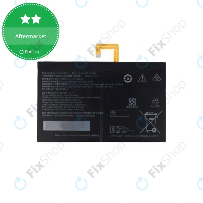Bateria do Lenovo TAB 2 A10-70, TB2-X30, L14D2P31, 7000mAh