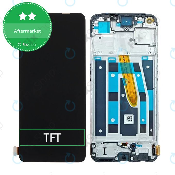 Wyświetlacz do Oppo Reno 8 T, Ekran dotykowy z ramką, Black Starlight, TFT