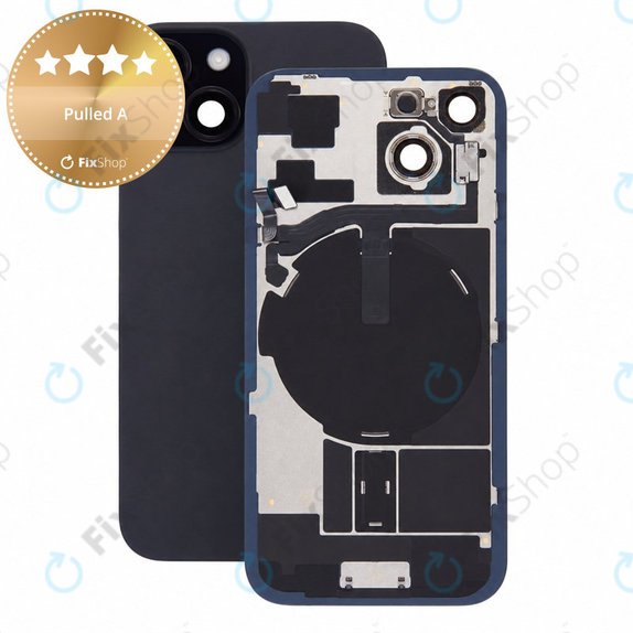 Szkło tylnej obudowy do iPhone 15, Black, Pulled A