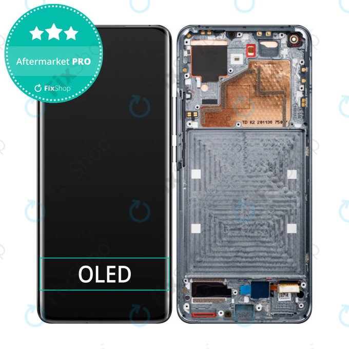 Wyświetlacz OLED do Xiaomi Mi 11 M2011K2G, Ekran dotykowy z ramką, Midnight Gray