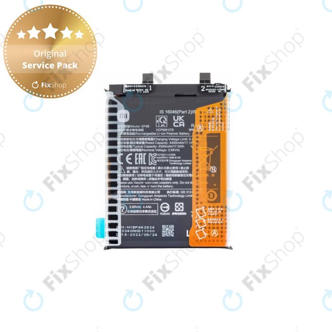 Bateria do Xiaomi 12, 12X, BP46, 4500mAh, 460200009C1G, Genuine Service Pack