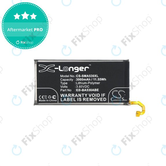 Bateria dla Samsung A8 A530F (2018), 3000mAh, Li-Pol, 3.85 V, EB-BA530ABE, HQ