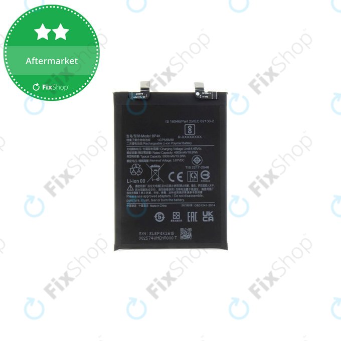 Bateria do Xiaomi Redmi Note 12 Pro 5G, BP4K, 5000mAh