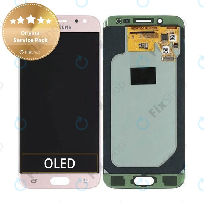 Wyświetlacz z ekranem dotykowym do Samsung J5 J530F (2017), GH97-20738D, GH97-20880D, Rózowy, Pink, Genuine Service Pack
