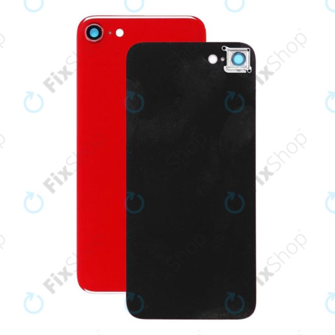Tylne szklo pokrywy z obiektywem aparatu do iPhone SE (2nd Gen 2020), Czerwony, Red