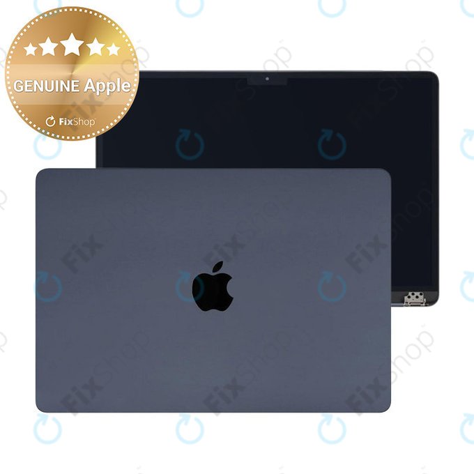 Wyświetlacz LCD do MacBook Air 15", A3114 (2024), z przednim szkłem i pokrywą, Midnight, 661-40262, Genuine Apple