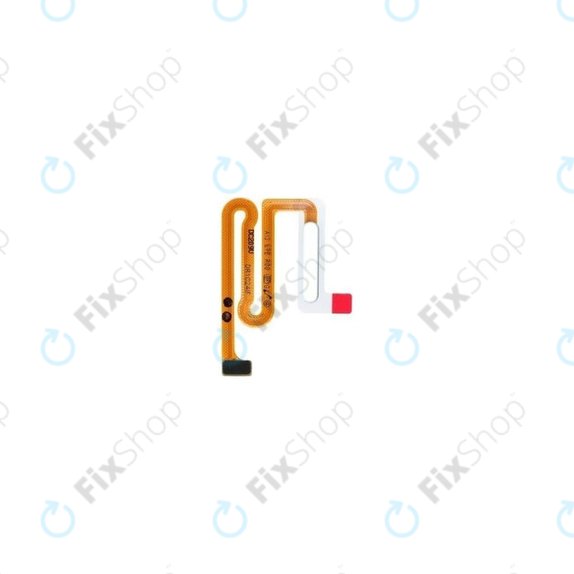Czujnik linii papilarnych z taśmą flex do Samsung A13 A135F, GH96-15035D, Biały, White, Genuine Service Pack
