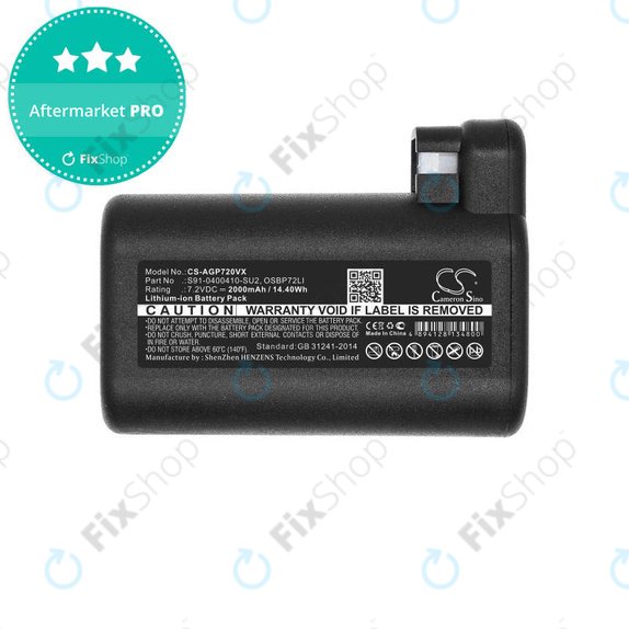 Bateria do AEG RX-seria, Electrolux E, P-seria, S91-0400410-SU2, OSBP72LI, OSBP72LI25, Li-Ion, 7,2V 2000mAh, HQ