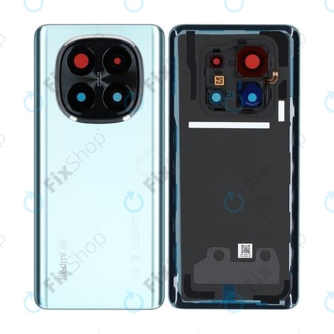Tylna pokrywa baterii do Xiaomi Redmi Note 14 Pro+ 5G, 5600220O16U00, Frost Blue, Genuine Service Pack