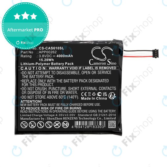 Bateria do CAT S61, 4000mAh, Li-Pol, 3.8V, APP00262, HQ