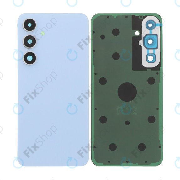 Tylna pokrywa baterii z kompletnym montażem do Samsung S24 FE S721B, Niebieski, Blue