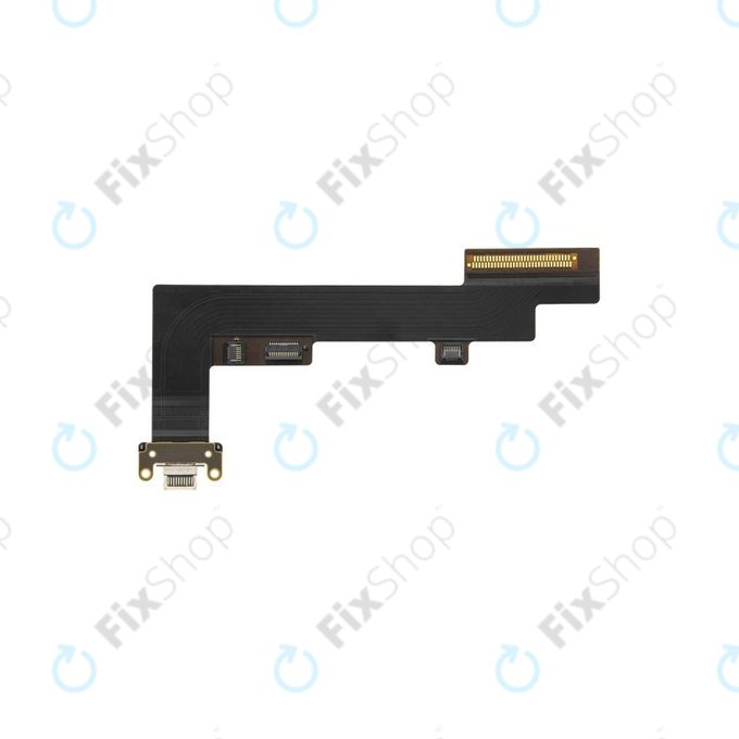 Złącze ładowania z taśmą flex do iPad Air, 5th Gen 2022, Wersja 4G, Czarny, Black