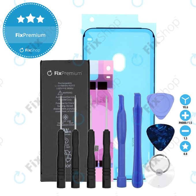 Bateria dla iPhone 8, 1821mAh, Klej (Adhesive), Narzędzia, FixPremium