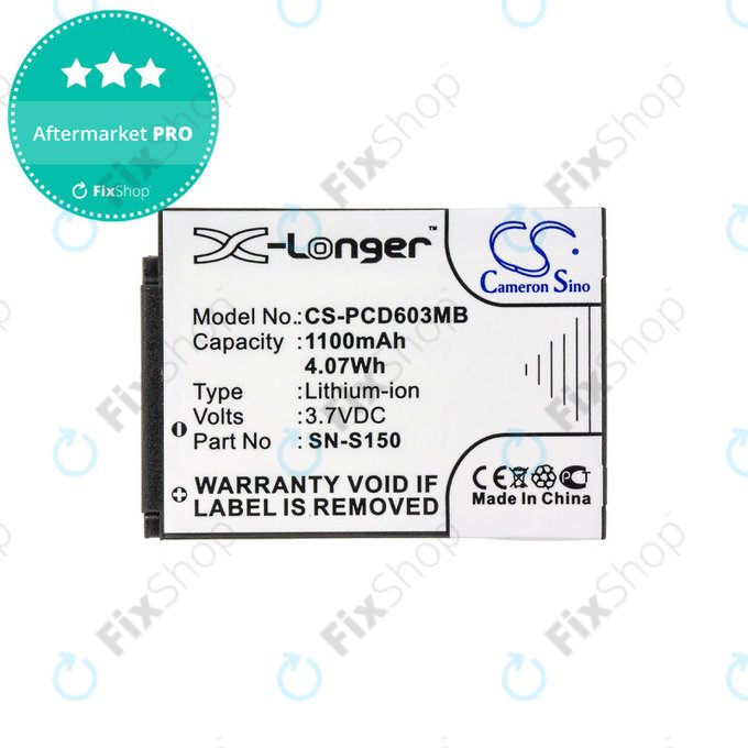 Bateria do Philips SCD 603, 1100mAh, Li-ion, 3.7V, SN-S150, HQ