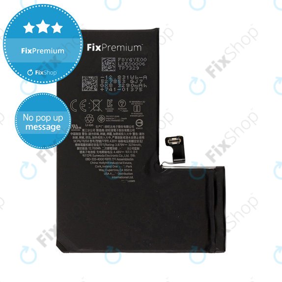 Bateria dla iPhone 15 Pro, 3274mAh, DIAGNOSTIC