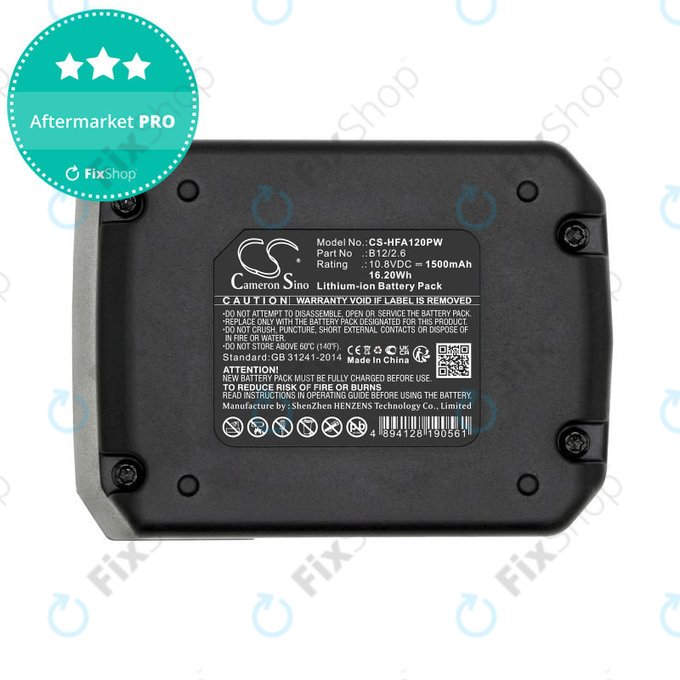 Bateria do Hilti PR 2-HS A12, 1500mAh, Li-Ion, 10.8V, B12/2.6, B12/4.0, 2077977, HQ