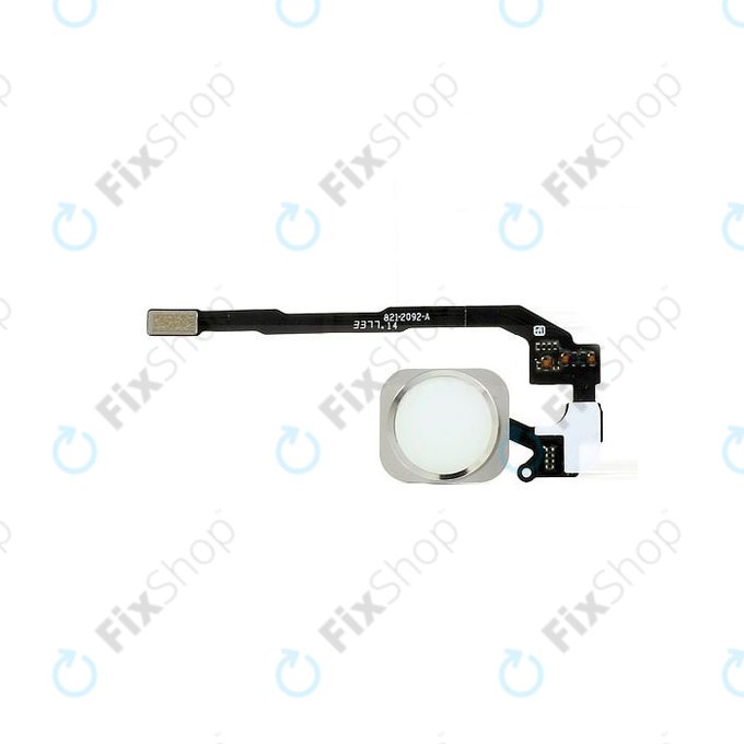 Przycisk Home z taśmą flex do iPhone 5S, SE, Srebrny, Silver