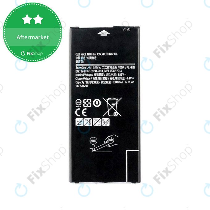 Bateria do Samsung J4 Plus (2018), J6 Plus J610F (2018), EB-BG610ABE, 3300mAh