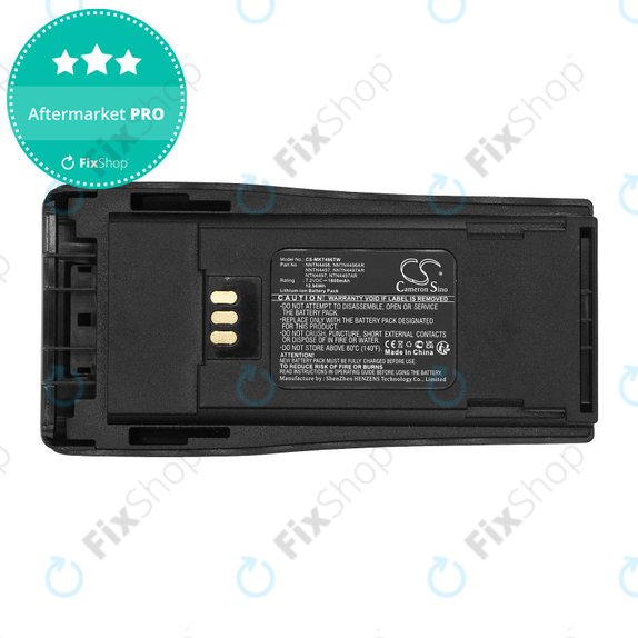 Bateria do Motorola CP140, 150, 160, 200, DP1400, GP3188, 1800mAh, Li-Ion, 7.2V, NNTN4496, HQ