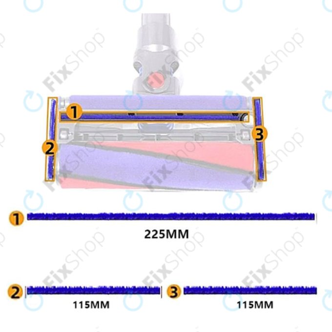 Miekkie paski pluszowe do Dyson V-series