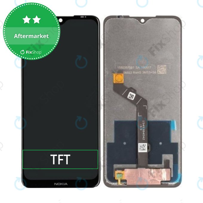 Wyświetlacz do Nokia 6.2, Nokia 7.2, Ekran dotykowy bez ramki, TFT