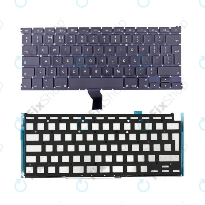 Klawiatura z podświetleniem UK/EU do MacBook Air 13" A1369 (Mid 2011), A1466 (Mid 2012 - Mid 2017)