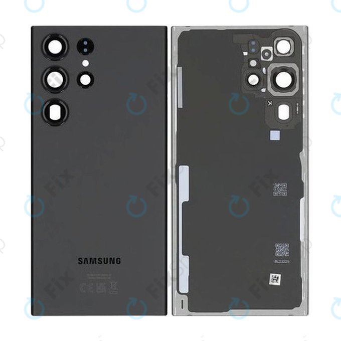 Tylna pokrywa baterii do Samsung S23 Ultra S918B, GH82-30400A, Phantom Black, Genuine Service Pack