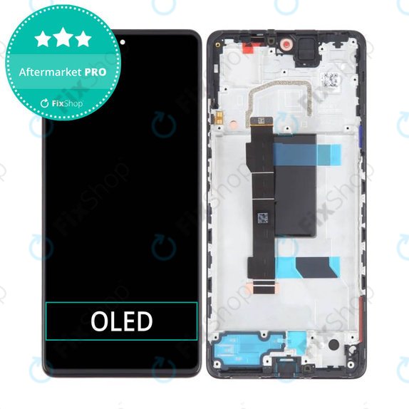 Wyświetlacz OLED do Xiaomi Poco X5 Pro, Ekran dotykowy z ramką, Astral Black