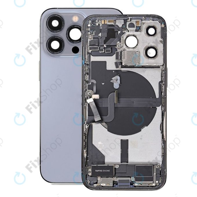 Tylna obudowa z malymi czesciami do iPhone 13 Pro, Niebieski, Blue