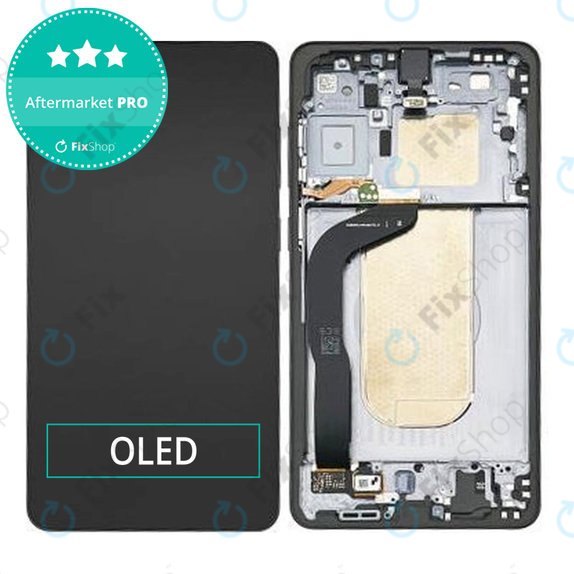 Wyświetlacz OLED dla Samsung S25 Edge, Titanium Jetblack, Ekran dotykowy z ramką