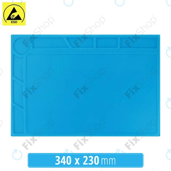 Antystatyczna, żaroodporna podkładka silikonowa ESD, 34 x 23 cm, Sunshine S-120