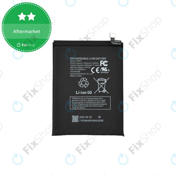 Bateria do T-Mobile T-Phone 5G REVVL 6, RE001, 4380mAh
