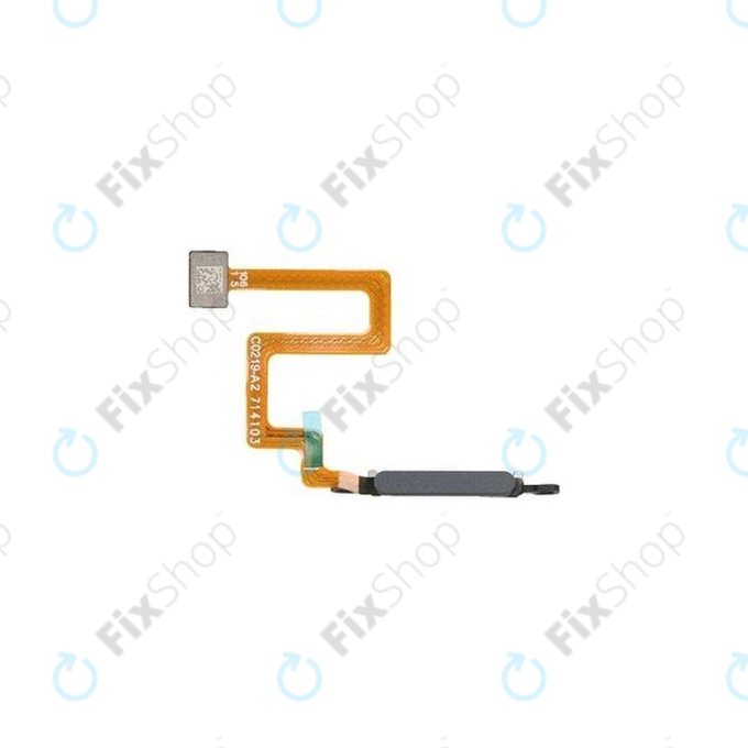Czujnik linii papilarnych z taśmą flex do Samsung A22 5G A226B, GH81-20736A, Czarny, Black, Genuine Service Pack