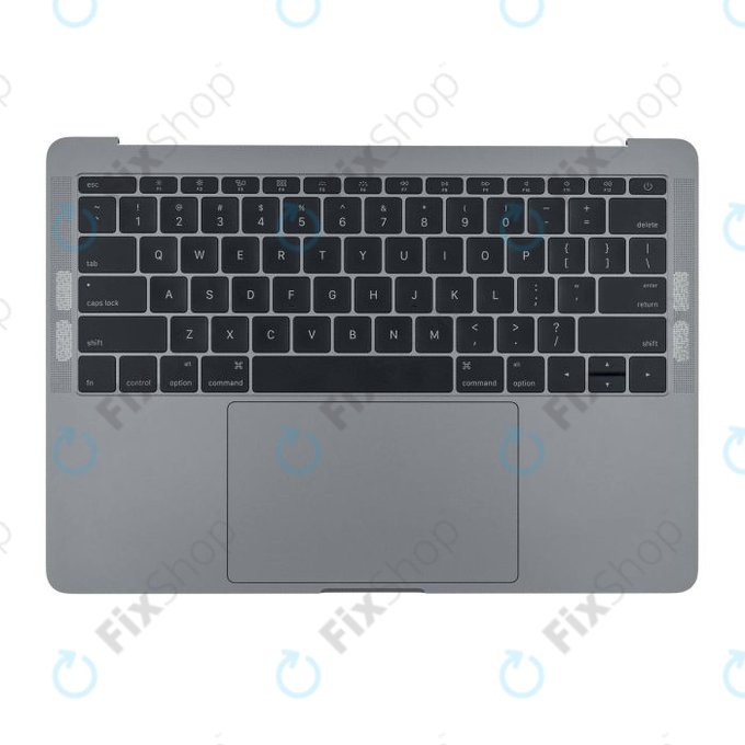 Górna ramka klawiatury z klawiaturą US, mikrofonem, trackpadem i głośnikami do MacBook Pro 13" A1708 (Late 2016 - Mid 2017), Space Gray
