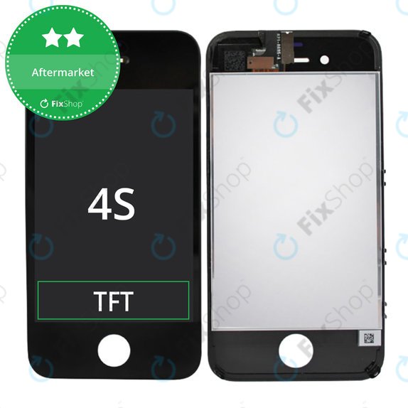Wyświetlacz dla iPhone 4S, Black, Ekran dotykowy z ramką
