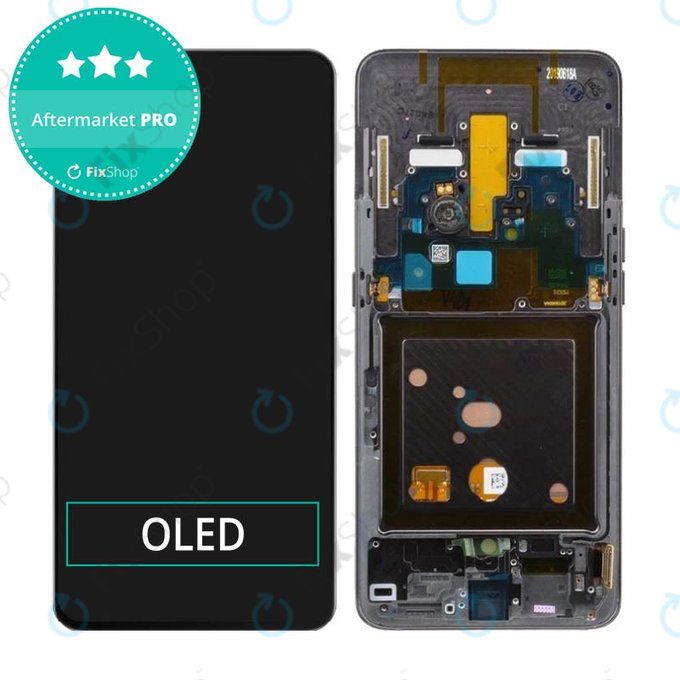Wyświetlacz OLED do Samsung A80 A805F, Ekran dotykowy z ramką