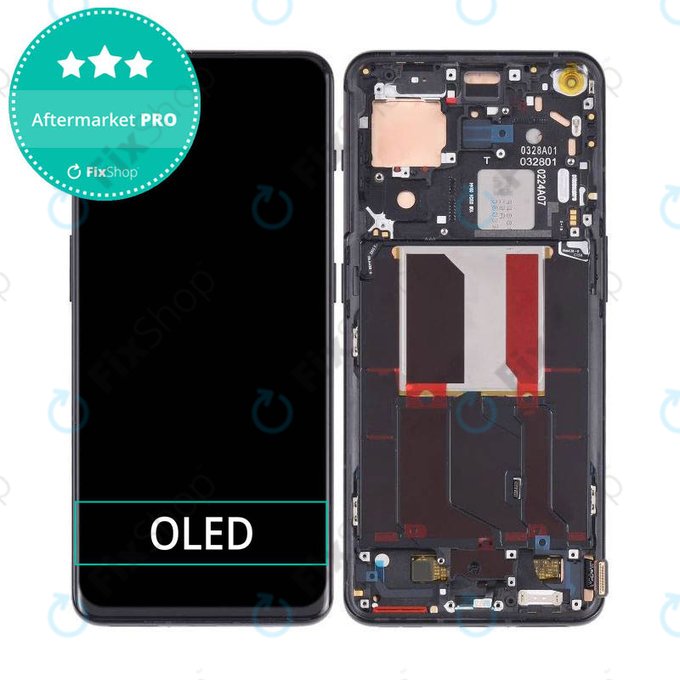 Wyświetlacz OLED do OnePlus 10 Pro NE2210, NE221, Ekran dotykowy z ramką, Volcanic Black
