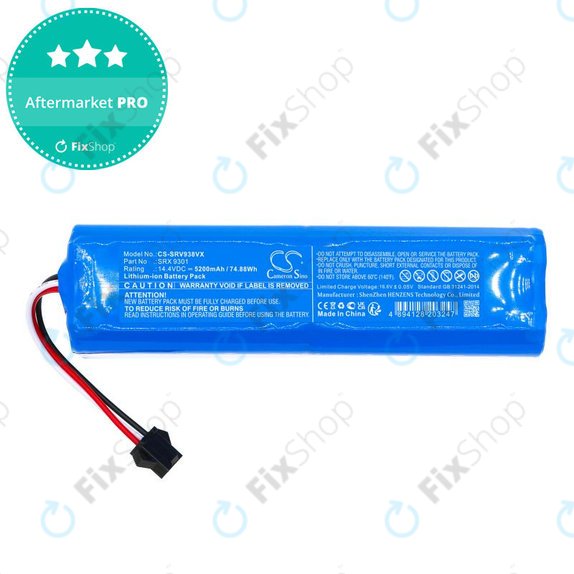 Bateria do Sencor SRV 9350WH, 5200mAh, Li-Ion, 14.4V, SRX 9301, HQ