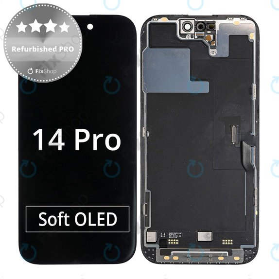 Wyświetlacz dla iPhone 14 Pro, Ekran dotykowy z ramką, Refurbished PRO