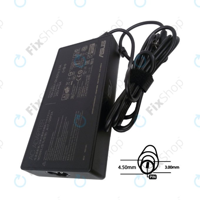 Adapter ładujący do Asus, 120W, 20V, B0A001-00860100, Genuine Service Pack