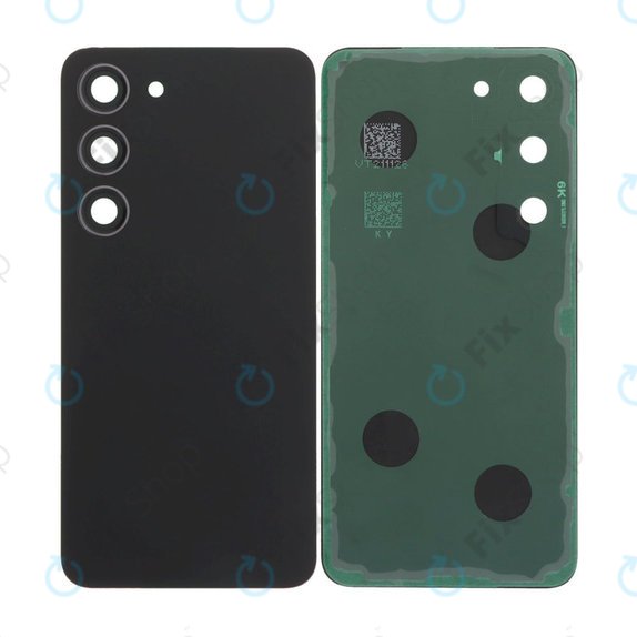 Tylna pokrywa baterii z kompletnym montażem do Samsung S23 S911B, Phantom Black