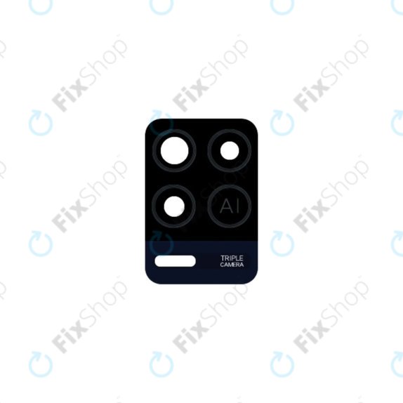 Szklo obiektywu tylnej kamery do Oppo A54 CPH2239, Crystal Black