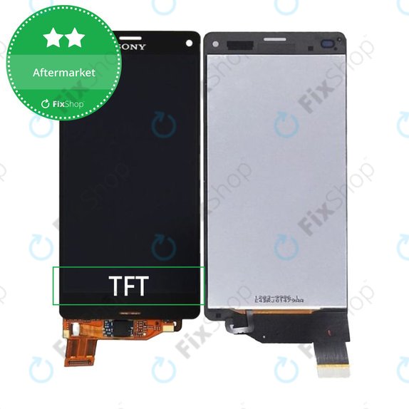 Wyświetlacz do Sony Xperia Z3 Compact D5803, Ekran dotykowy bez ramki, Czarny, Black, TFT