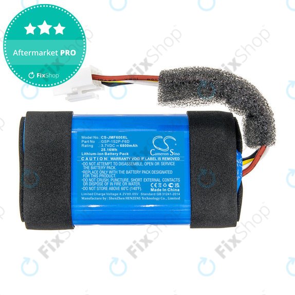 Bateria do JBL Flip 6, 6800mAh, Li-Ion, 3.7V, GSP-1S2P-F6D, HQ