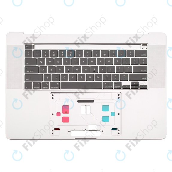 Górna ramka klawiatury z klawiaturą UK do MacBooka Pro 16" A2141 (2019), Srebrna