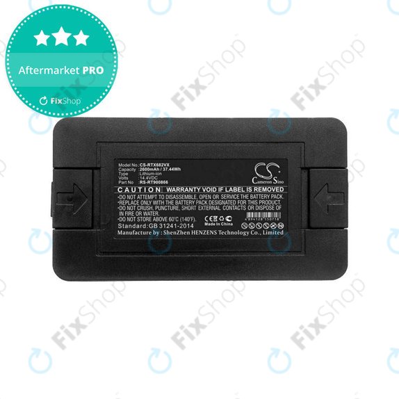 Bateria do Rowenta Explorer-seria, Smart Force Essential-seria, Tefal Explorer-seria, RS-RT900866, Li-Ion 14,4V 2600mAh, HQ