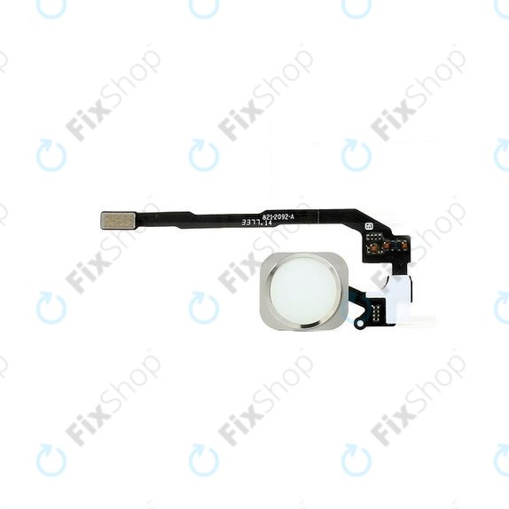 Przycisk Home z taśmą flex do iPhone 5S, SE, Srebrny, Silver